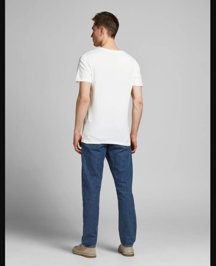 JACK AND JONES Logo Crew Neck T-Shirt X-Large, CLOUD DANCER gallery