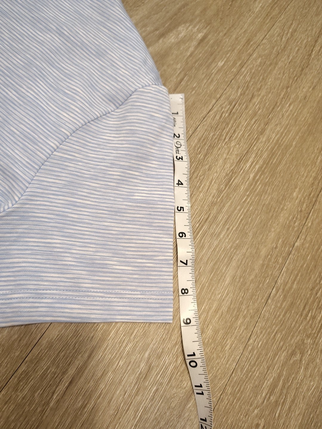 TRO By Tahoe River Shirt Men's Size Medium Stretch Blue White Striped Pullover gallery