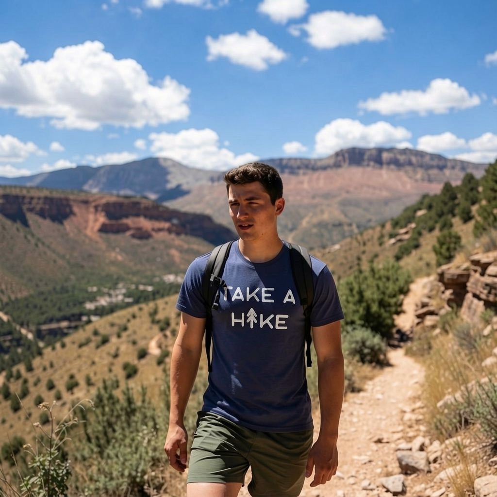 Mens Take A Hike T Shirt Funny Outdoor Adventure Camping Graphic Tee gallery