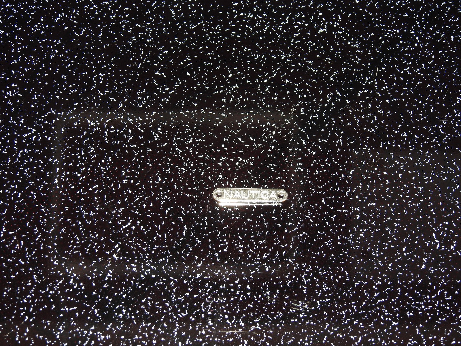 Nautica metal tag from apparel item - silver-tone. 1" Long x 3/16" Tall gallery