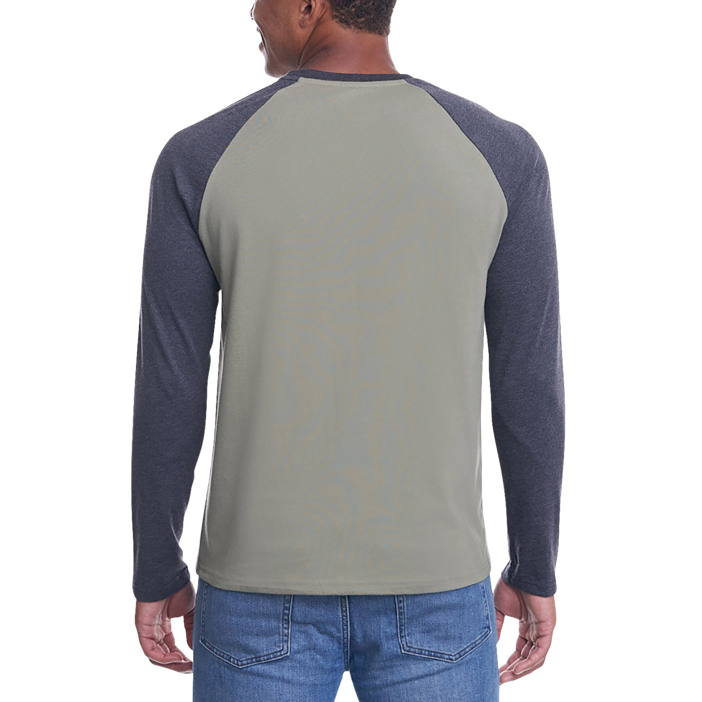 NWT Hurley Men's Raglan Long Sleeve Tee, Light Weight gallery