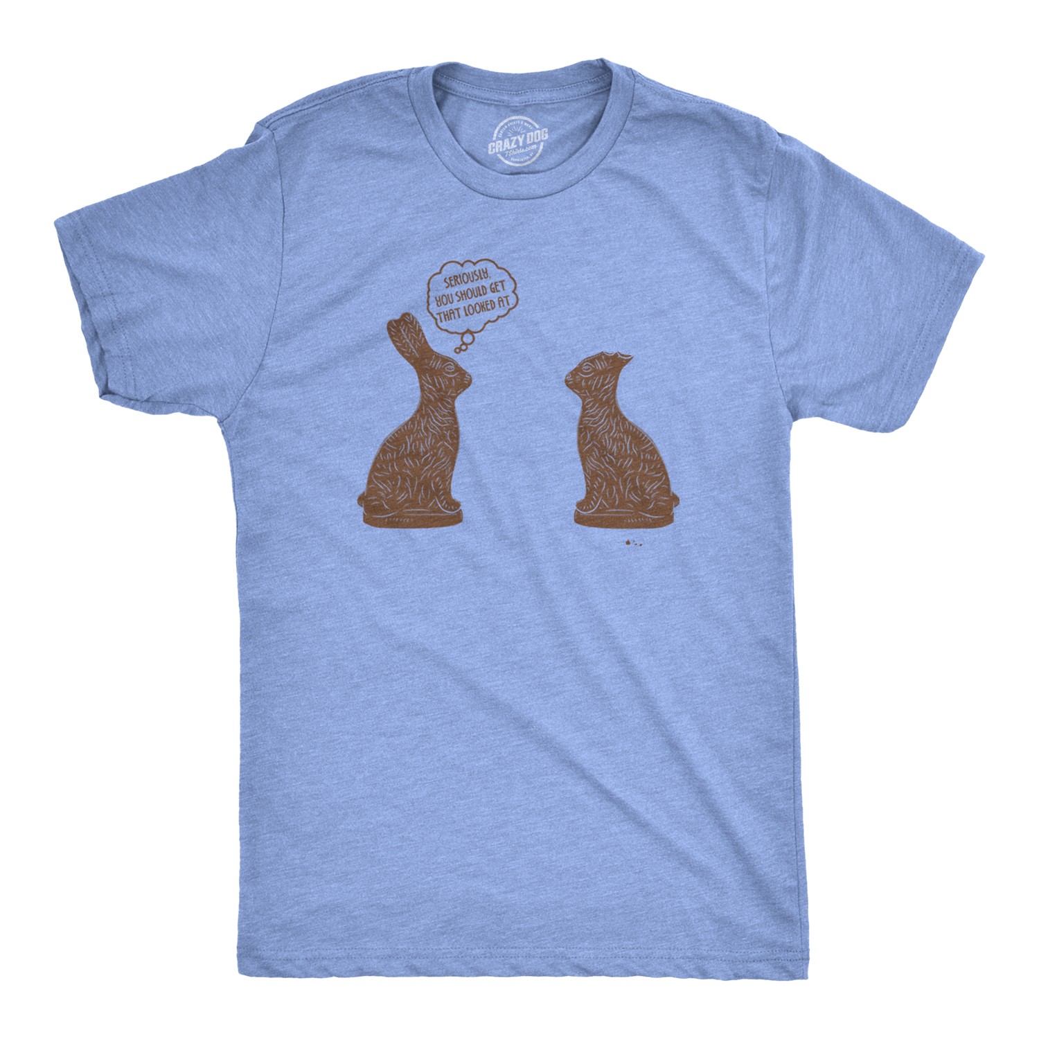 Mens You Should Get That Looked At Easter T Shirt Funny Chocolate Bunny Tee