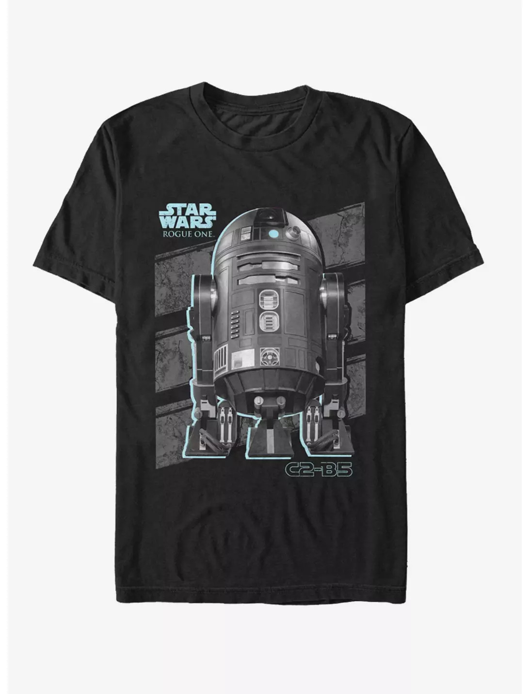 Star Wars C2-B5 Droid Panels T-Shirt Unsiex Black