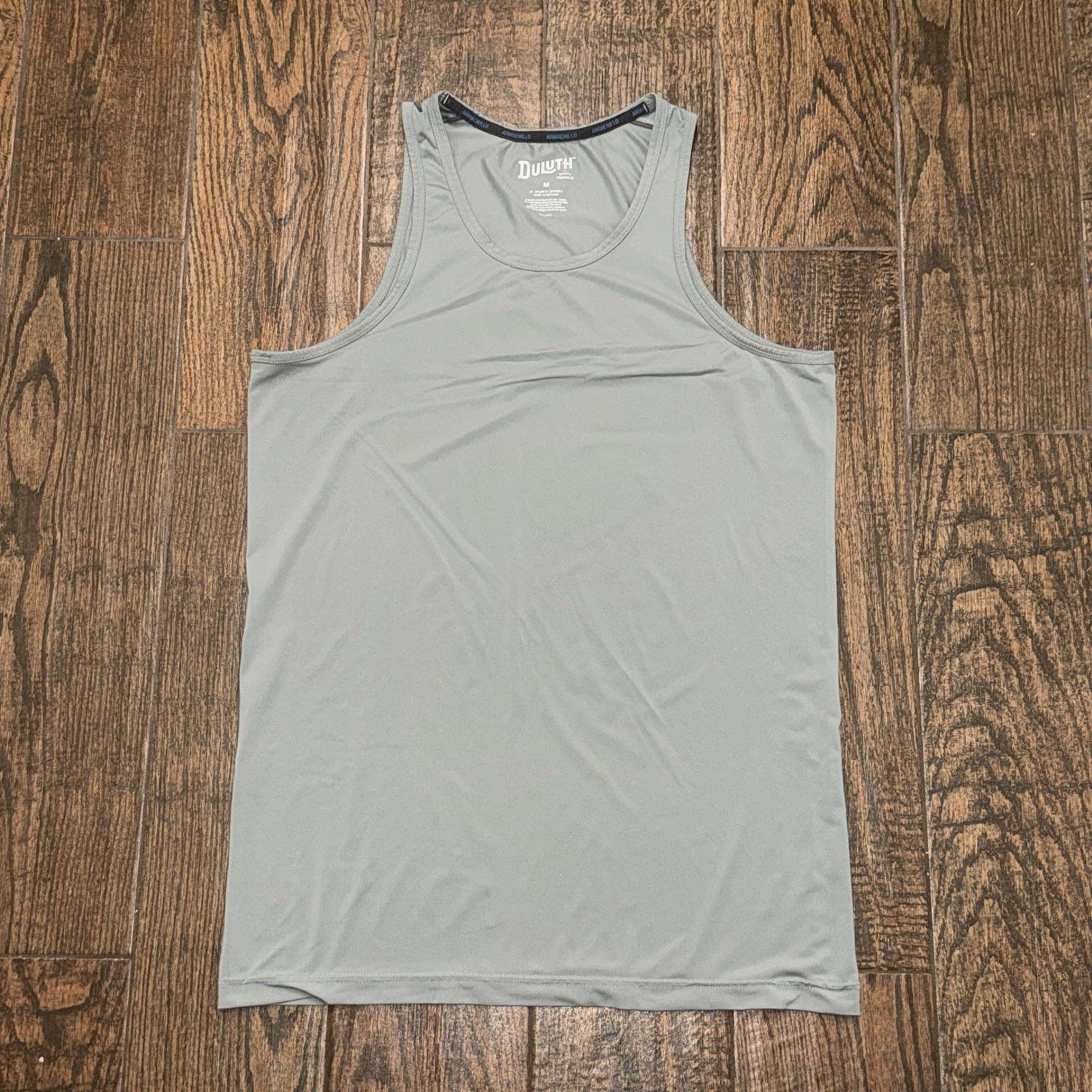 Duluth Trading Mens Armachillo Grey Cooling Tank Undershirt Shirt Size. Medium