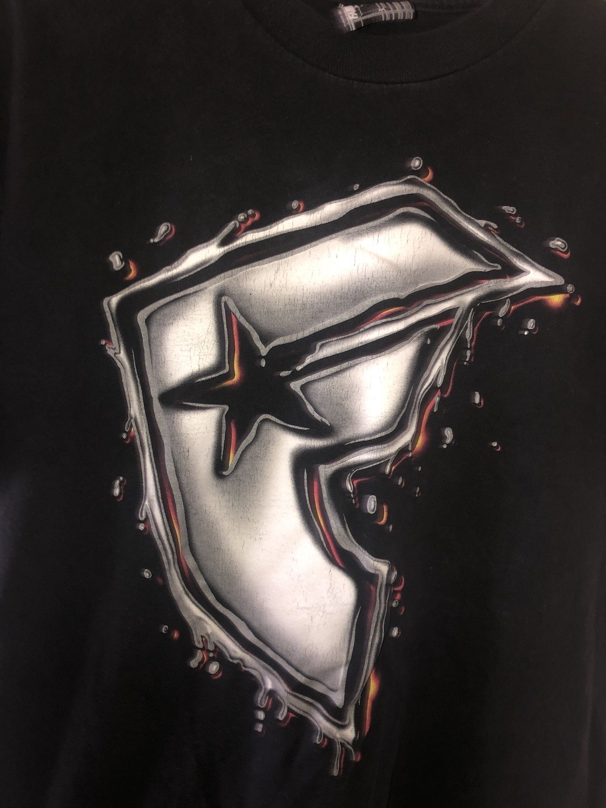 Vintage Famous Stars And Straps Mens Shirt Black Sz M Travis Barker Logo Y2K gallery