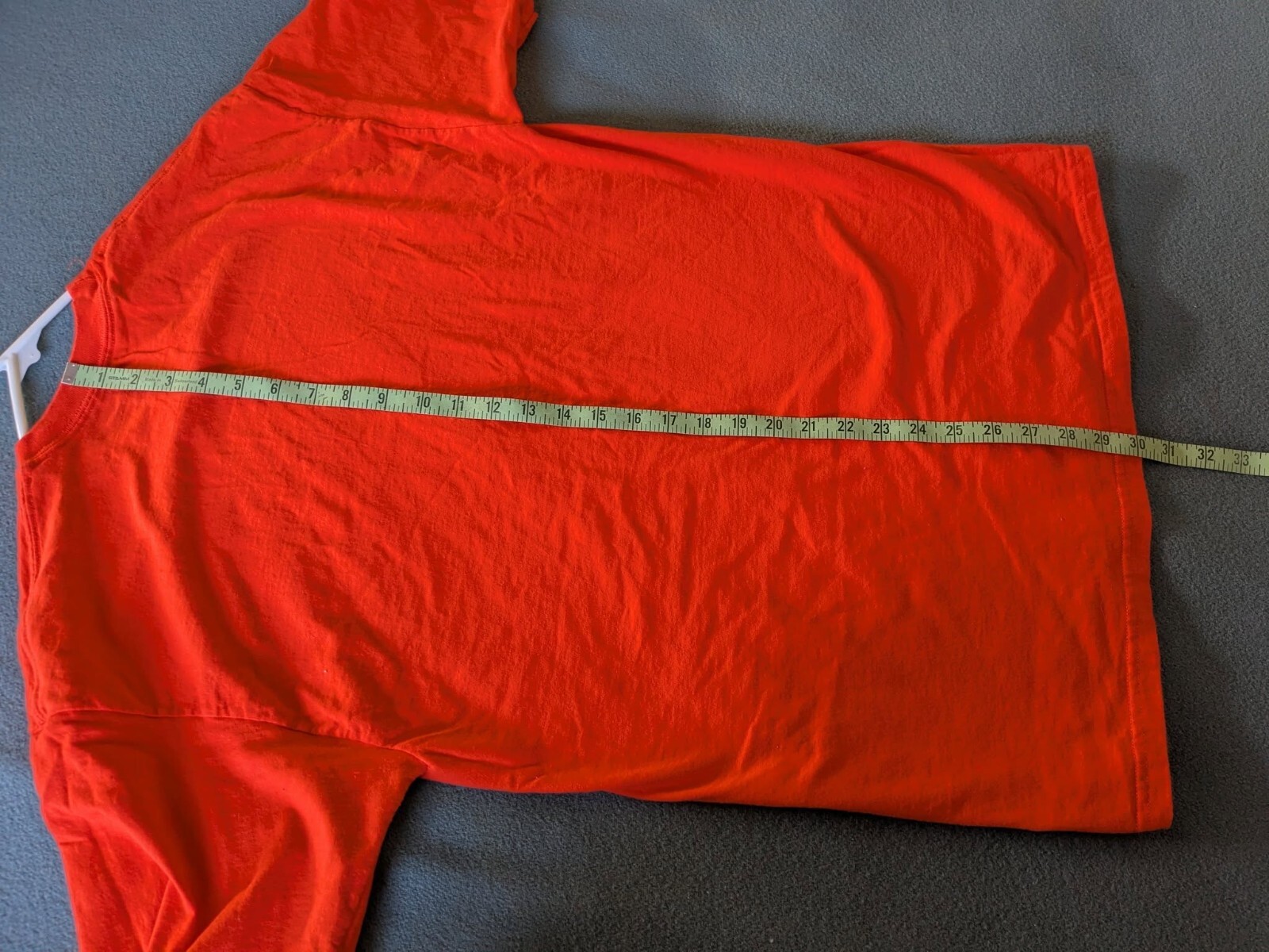 Hanes Tagless T-shirt orange L 42-44 100% Cotton unisex adult pre-owned EUC gallery