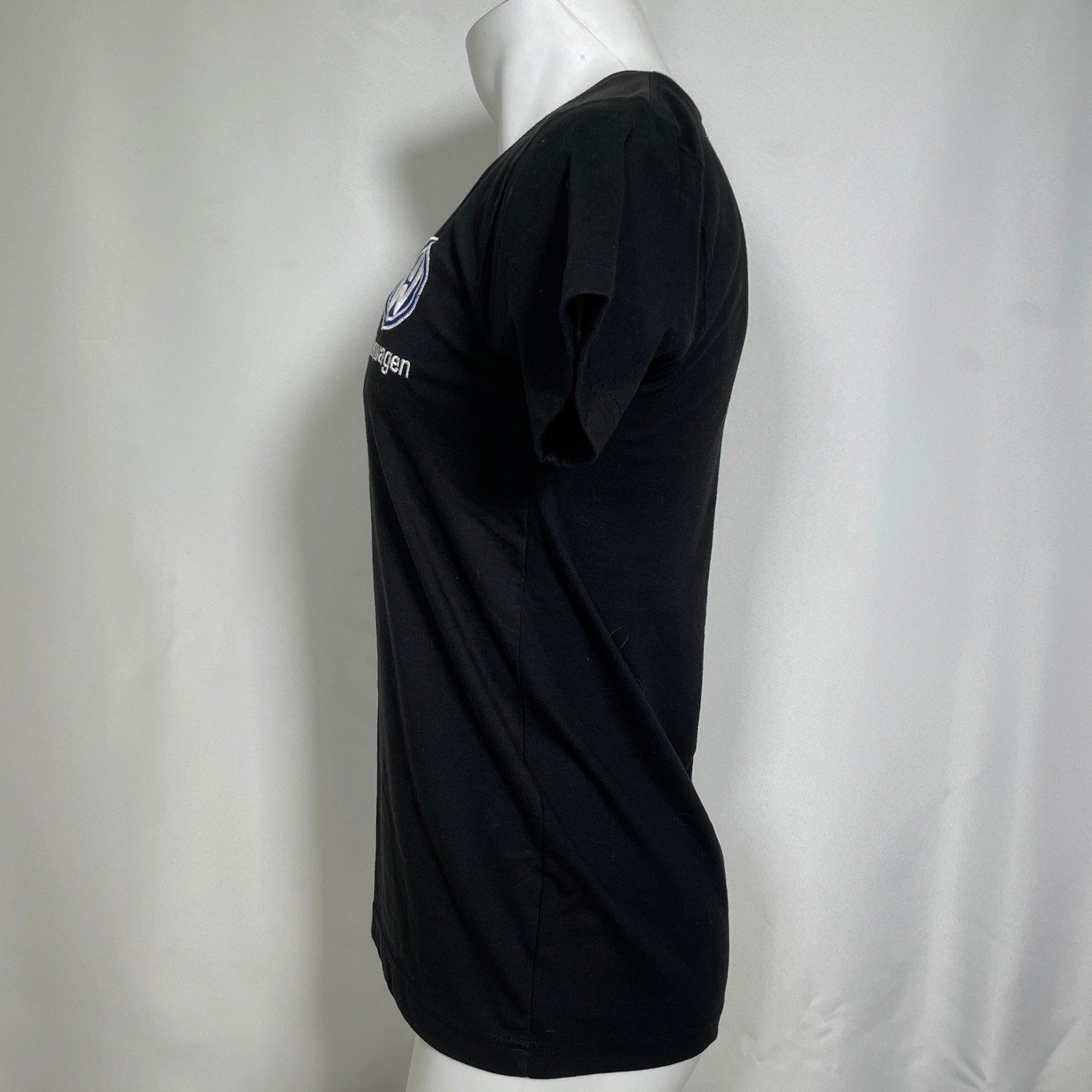 Volkswagen Automobiles VW Embroidered Black T-Shirt Men's LARGE gallery