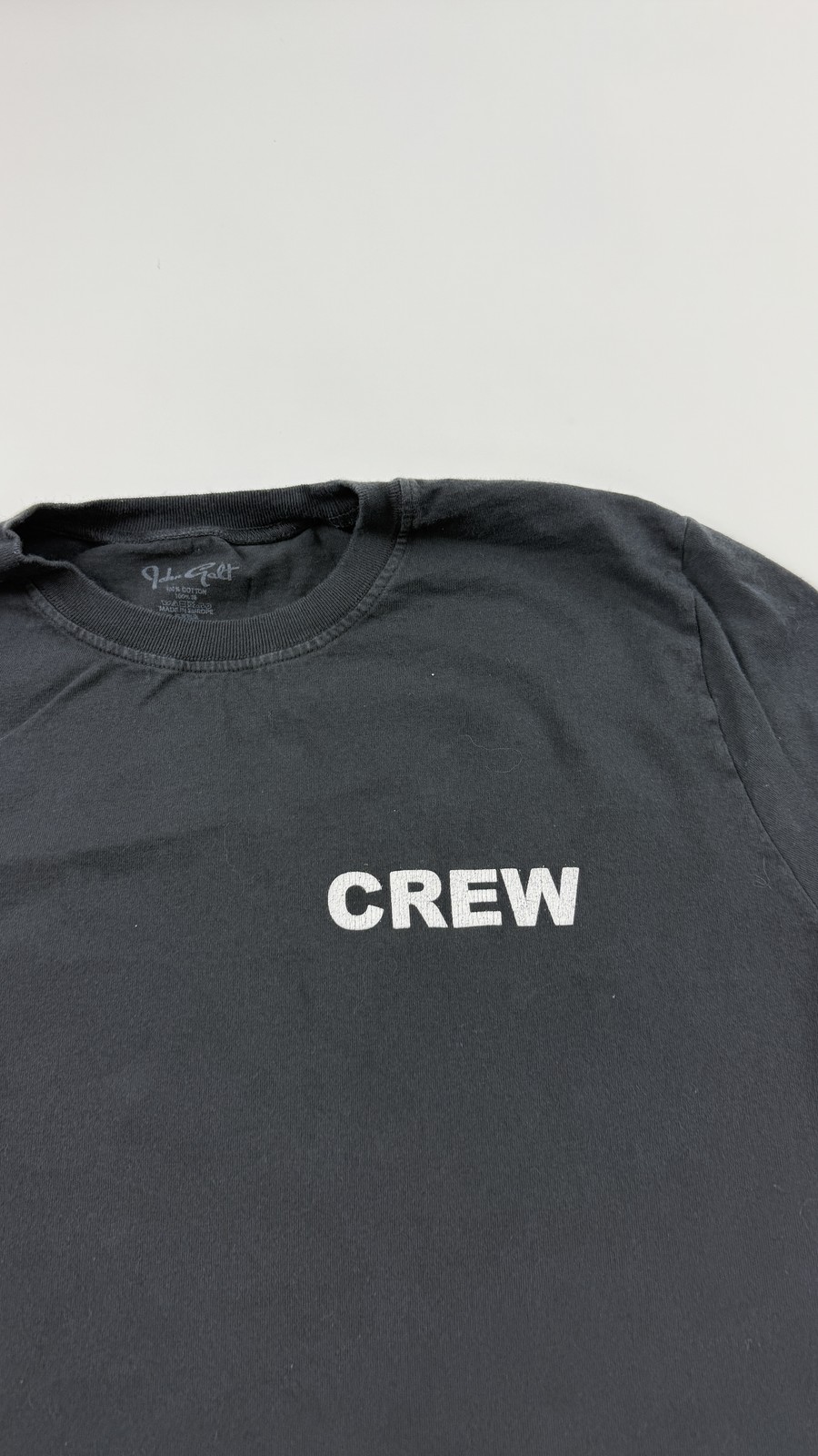 John Galt Crew Shirt Mens Large Black Austin Texas Music Festival 87-88 Stain gallery