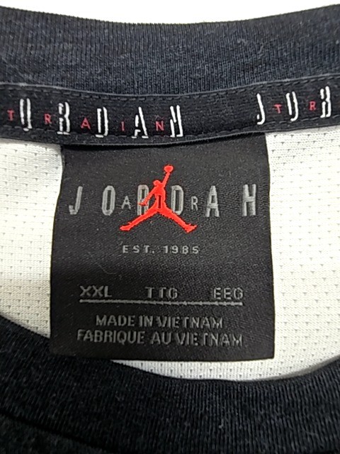 Jordan Womens T Shirt Black Dri-FIT Striped XXL gallery