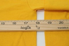 Jerzees DRI-POWER Yellow Long Sleeve T-Shirt Size M Skull Arrow Graphic T0494