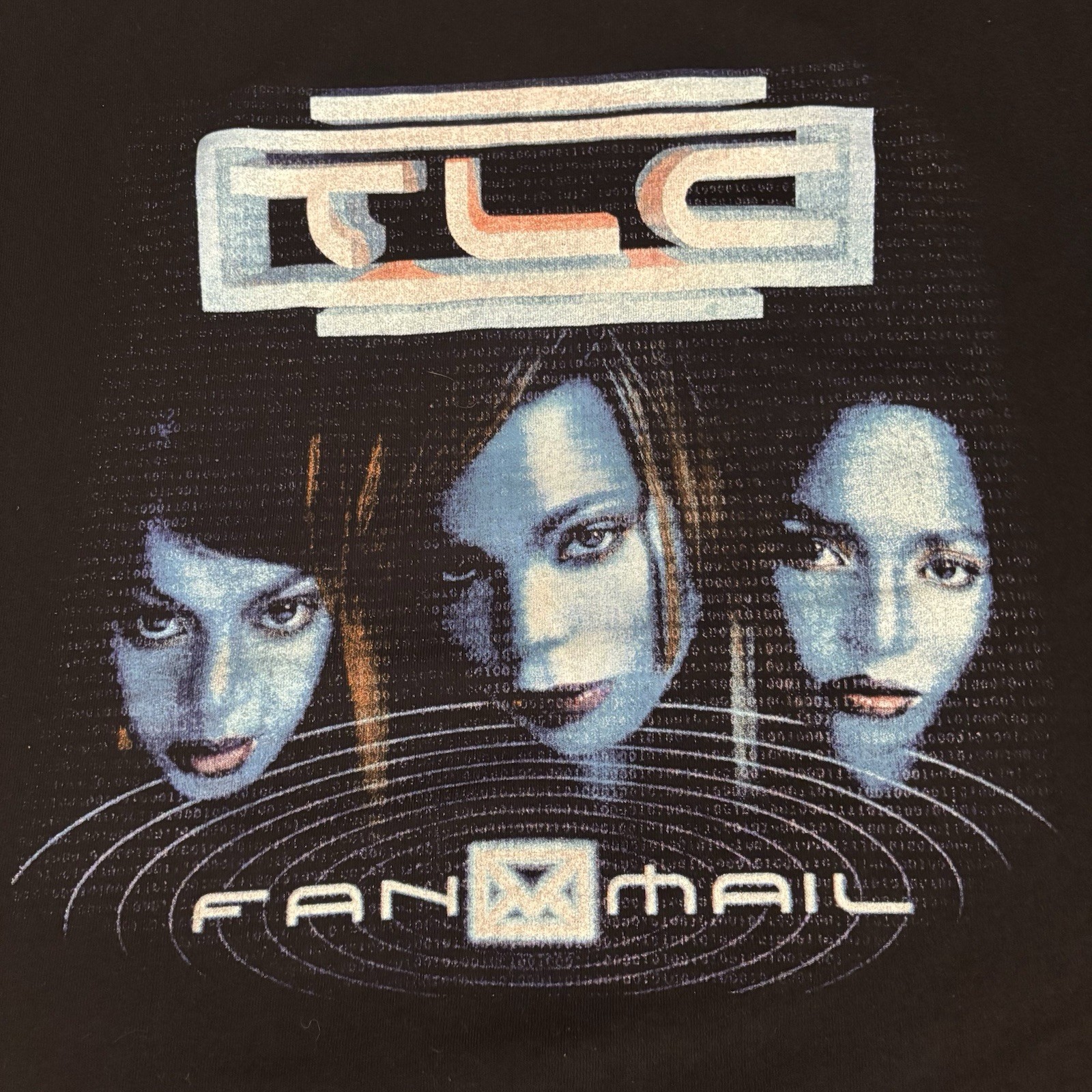 NWOT TLC Fan Mail T Shirt Size Medium Band Tee 90s Hip Hop Rap Music Retro Tee gallery