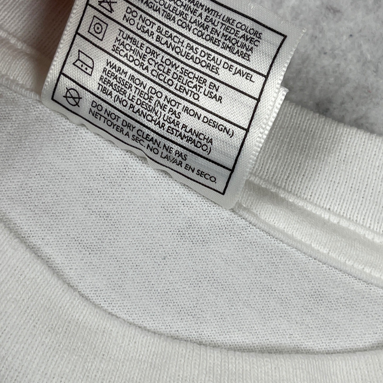 Nike T-Shirt Mens XXL White Blue Swoosh Vintage 90s Made in USA Streetwear Tee gallery