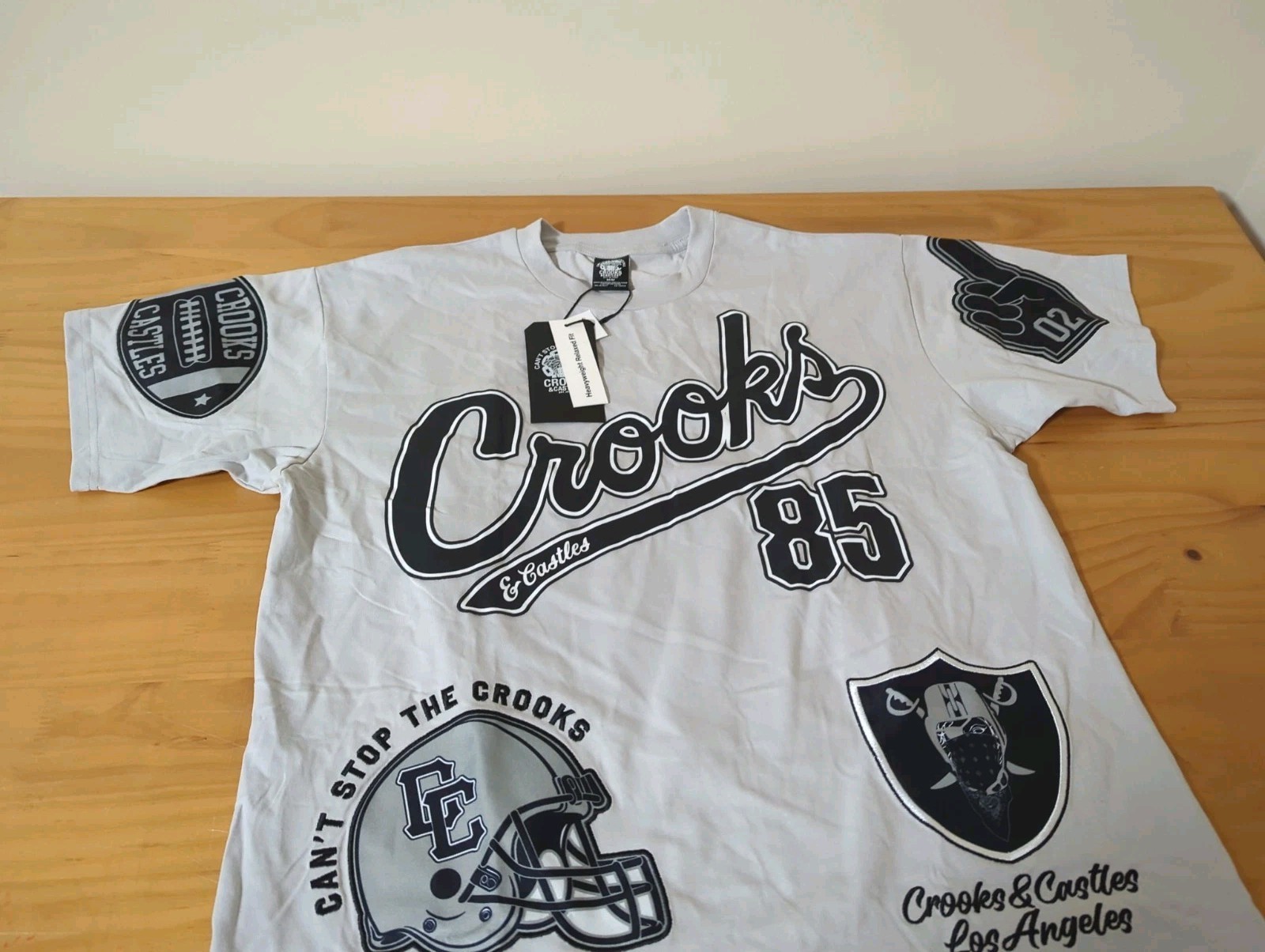 Crooks And Castles Los Angeles Raiders T Shirt Men's Size Medium M New NWT gallery