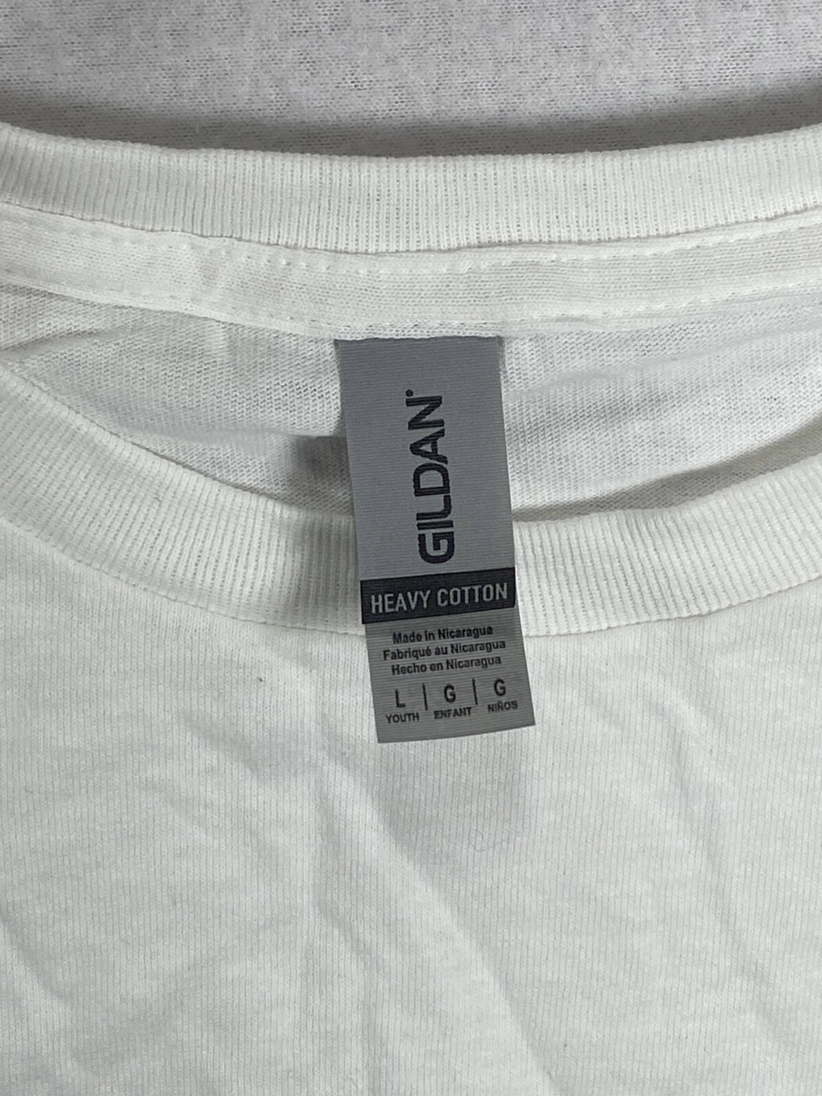 NWT 2-Pack Glidan T-Shirt Men's Large White Cotton Shortsleeve Pullover Solid gallery