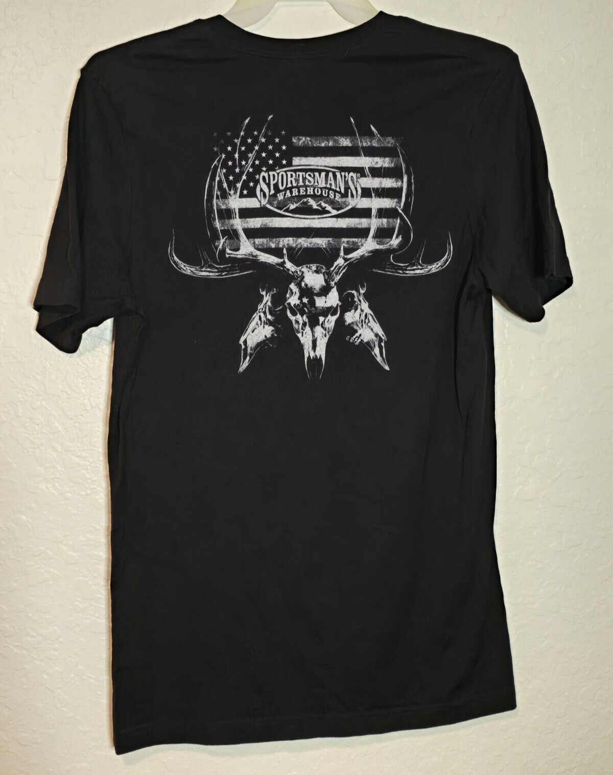 Sportsman's Warehouse Skull American Flag Graphic Men's Size Large gallery