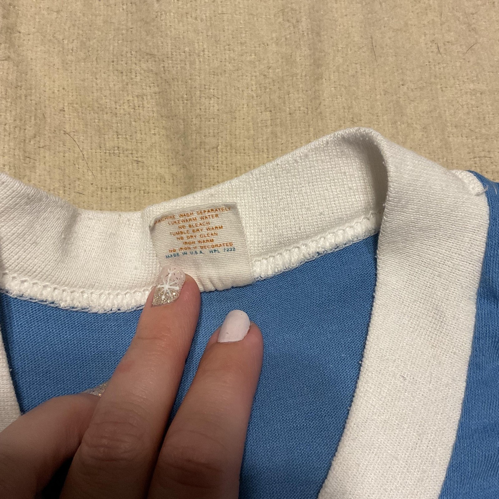 Vintage Angels Coach Shirt Mens XL Blue V Neck Baseball Jersey Gulf Coast 80s gallery