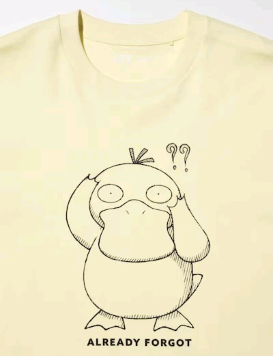 Uniqlo Pokemon Psyduck UT T-shirts Tee Yellow Black Japan Release Extra Large XL gallery