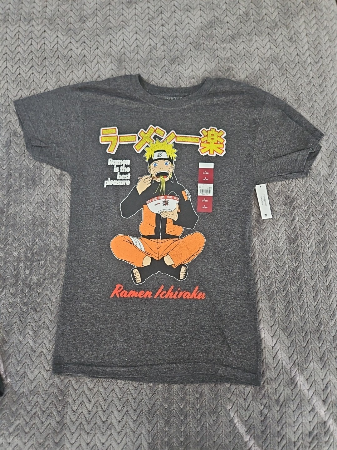 Naruto Shippuden Collection Mens T-shirt Shirt NEW Size Small 50/50 Cotton/Poly gallery