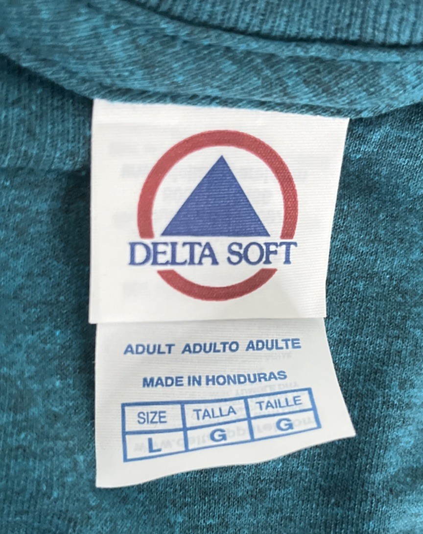 Delta Soft Moana Hei Hei Going Through Life Like Graphic T-Shirt Teal Blue Large gallery