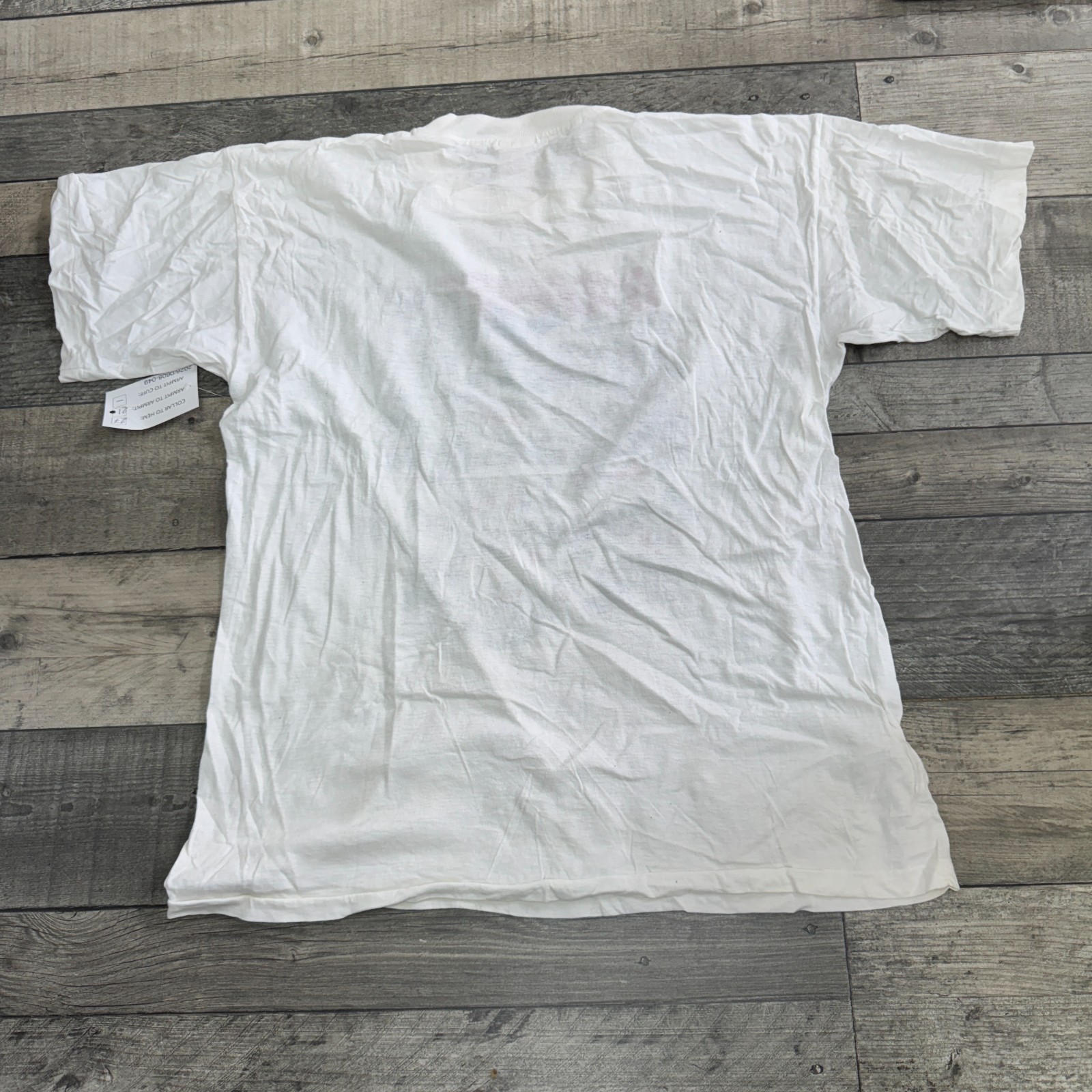 Vintage White Single Stitch T-Shirt Budapest 90s Retro Print Mens 2XL gallery