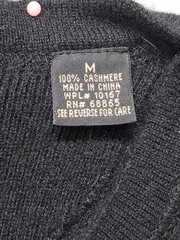 Metropolitan View Men Shirt M Black 100% Cashmere Henley Long Sleeve Relaxed Fit