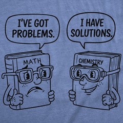 Mens Funny T Shirts Problems and Solutions Sarcastic Math and Science Graphic