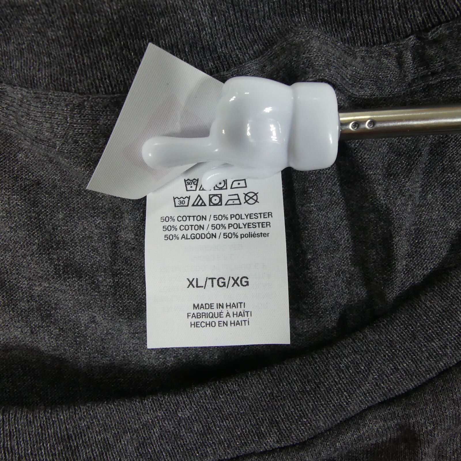 Hanes Shirts Mens Extra Large Charcoal Grey Short Sleeve Cotton Blend Set Of 5 gallery