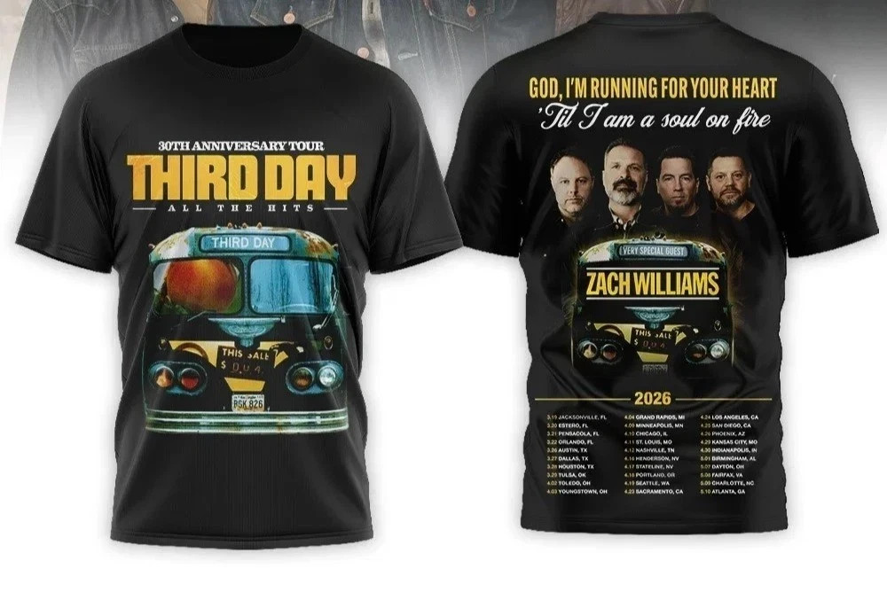 Third Day 30Th Anniversary Tour 2026 All The Hits With Zach Williams AOP PP2960 gallery