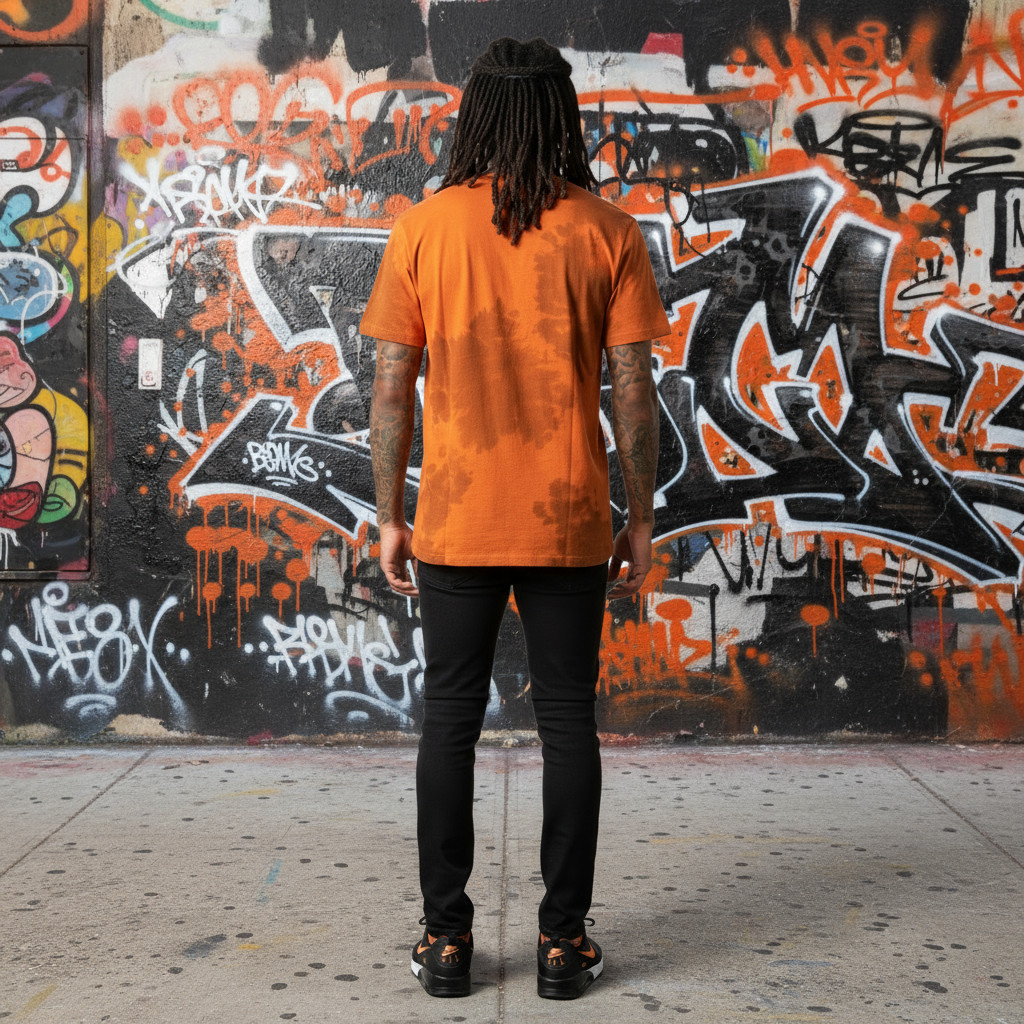 *HEADRUSH* (Orange-Wash) ~The Brave~ 3D Print Short Sleeve T-Shirts gallery