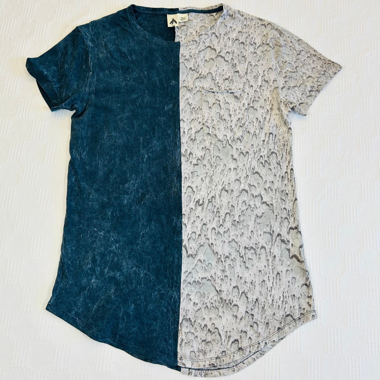 Urban Outfitters Mens M Spilt Seam Long Loose Scoop Neck Tee 100% Cotton gallery