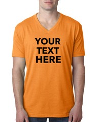 Custom Text, Logo- Next Level Men’s Premium CVC V-Neck Soft T-Shirt 6240