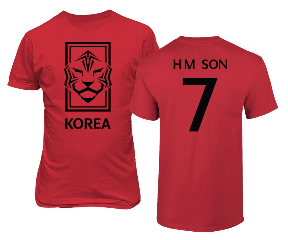 South Korea Soccer #7 Heung-Min Son World Football Adult and Youth T-Shirt gallery