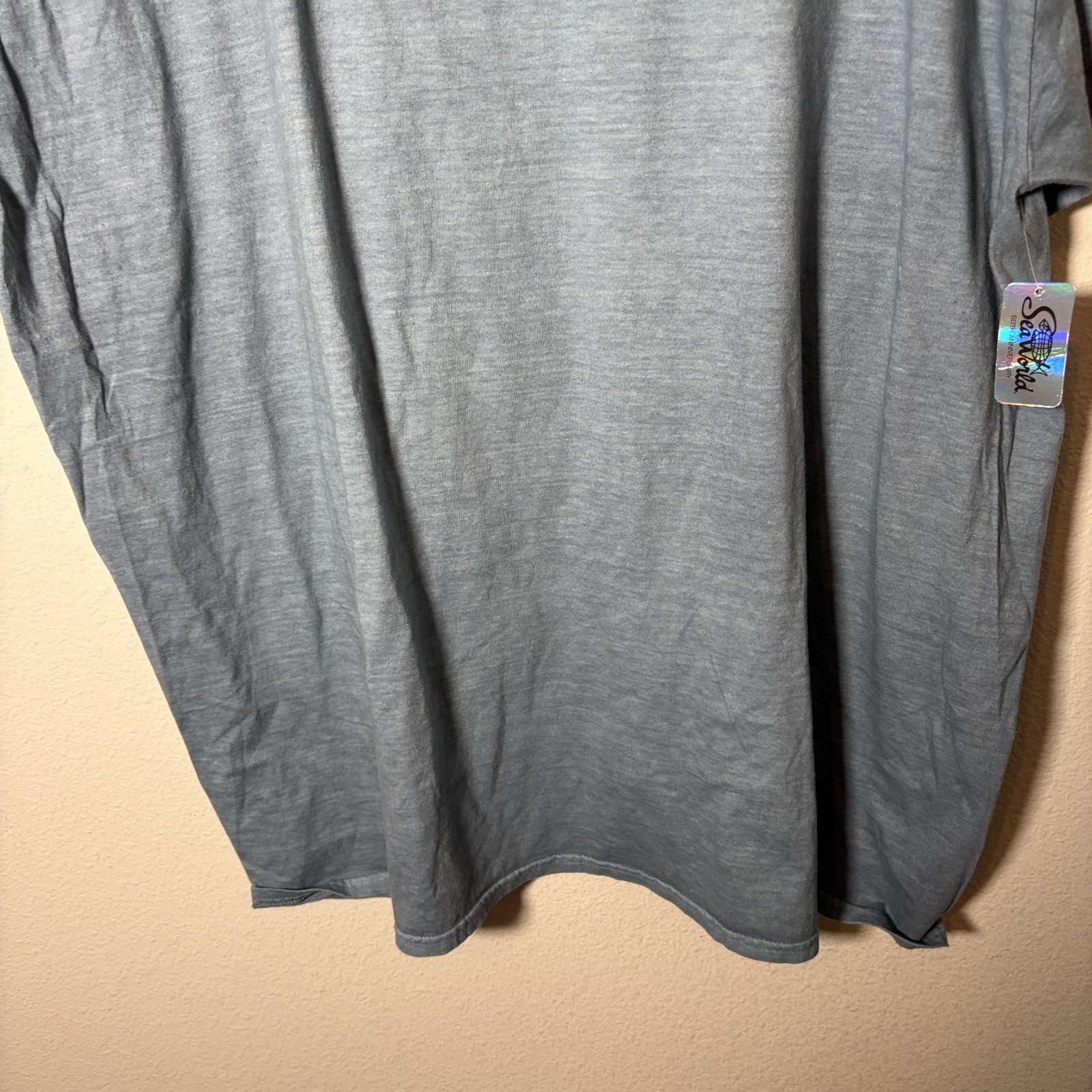 Sea World T-Shirt Adult 3XL Short Sleeve Crew Neck Logo Blue Casual NWT gallery