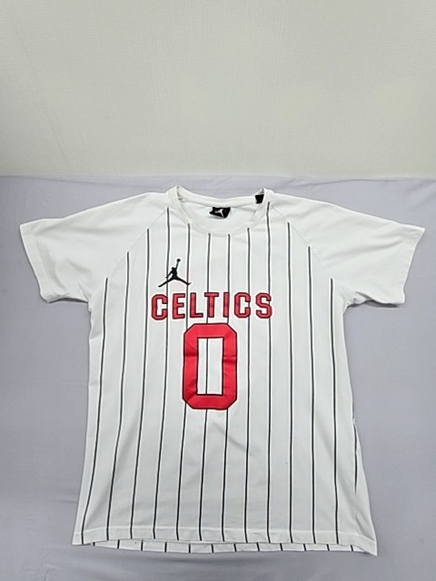 Jordan NBA Swingman Jersey White Striped XL Mens Short Sleeve