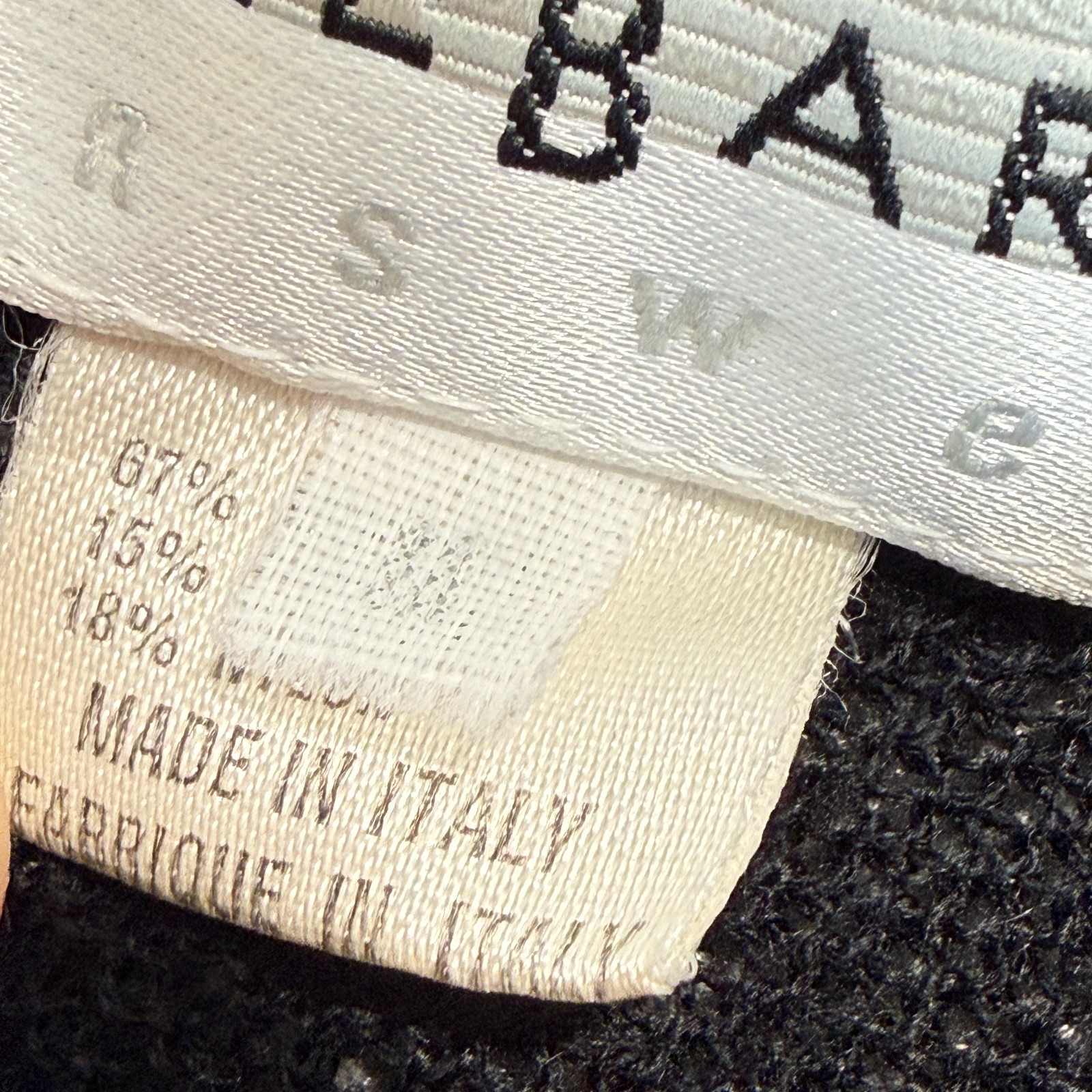 Jhane Barnes Textured Open Knit Shirt Mens Medium ? Black Breathable Italy gallery