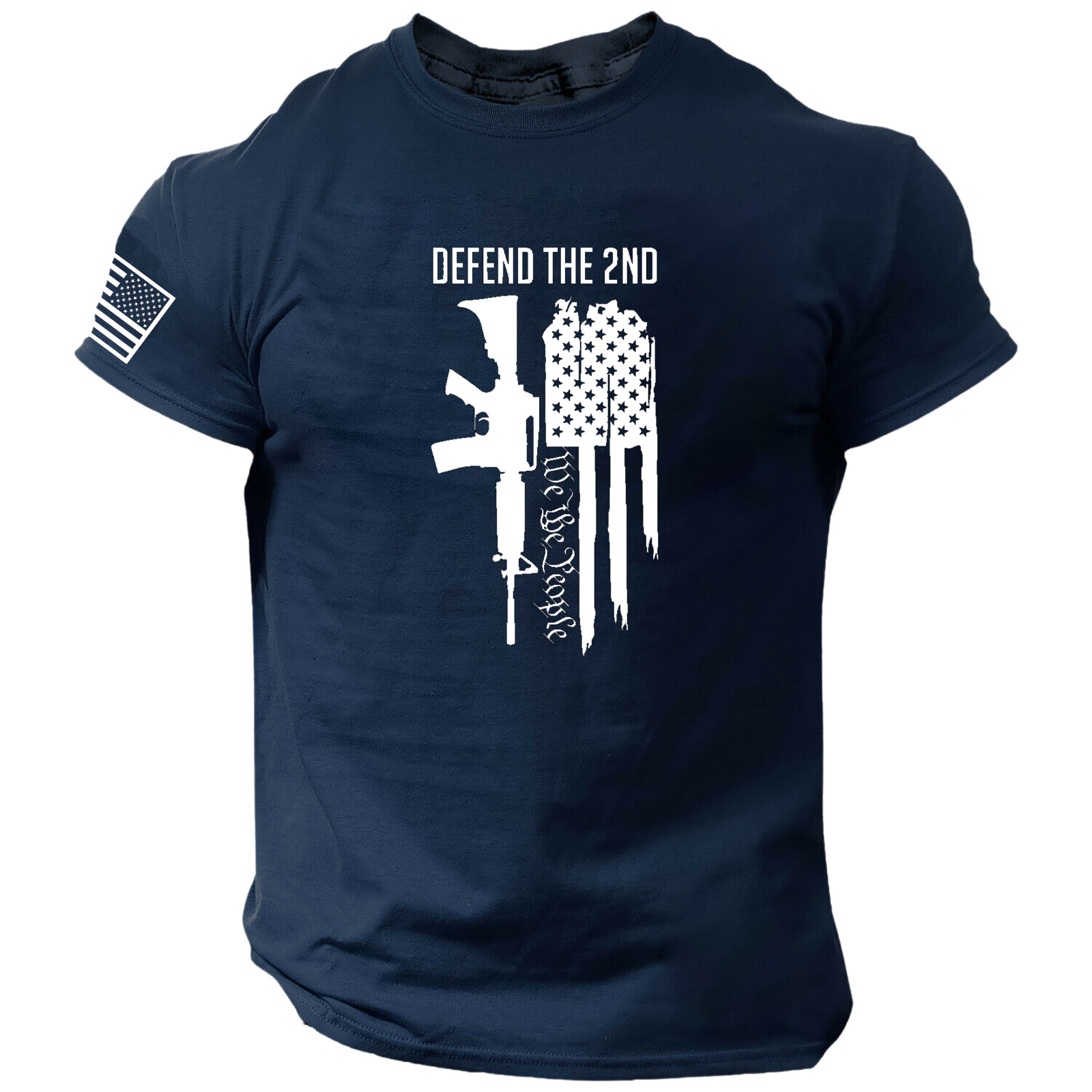 Defend The 2nd Amendment T-Shirt, American Flag, We The People, USA, 1776, 2A gallery