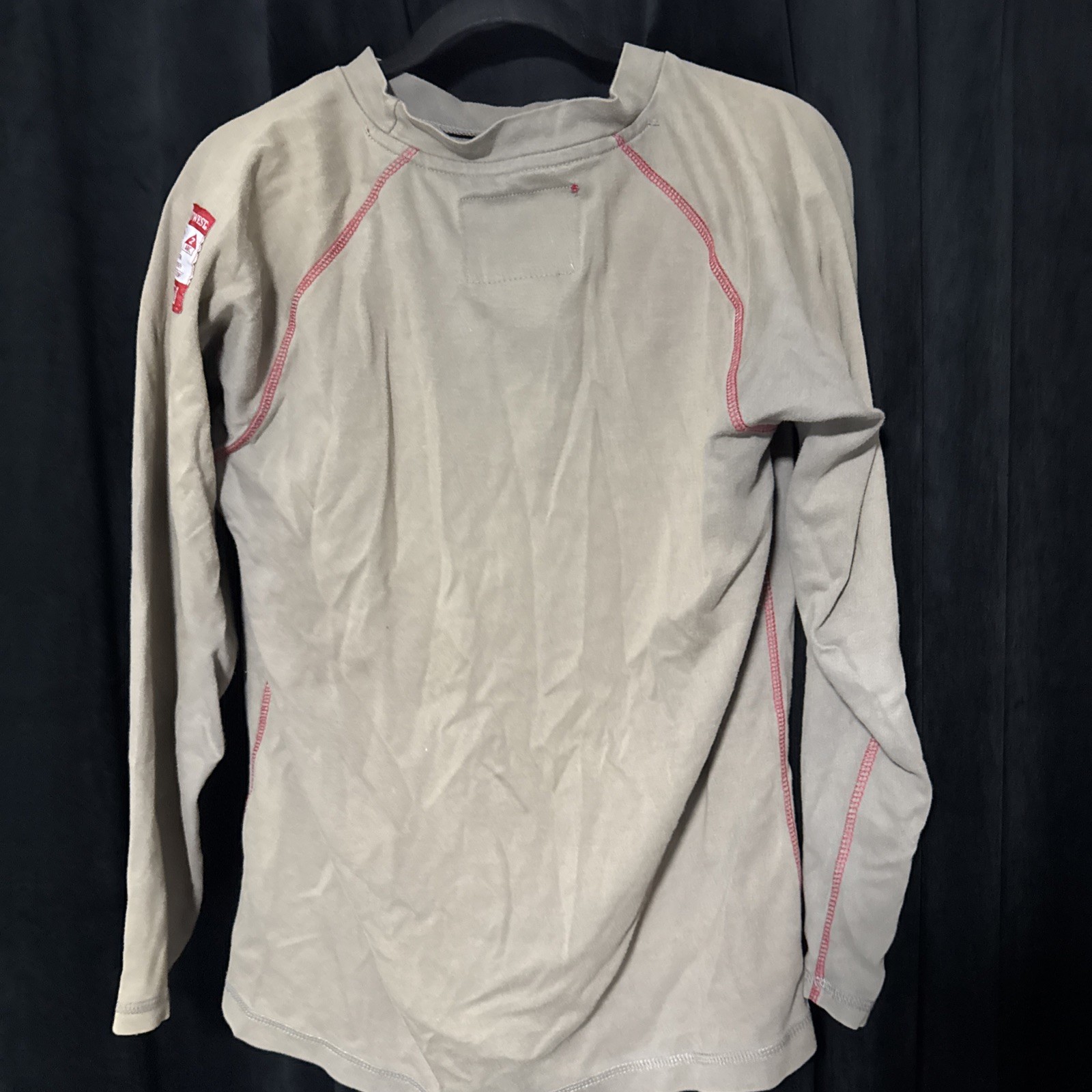 Portwest Biz Flame Resistant Knit Mens S Gray Long Sleeve T-shirt Work Utility gallery
