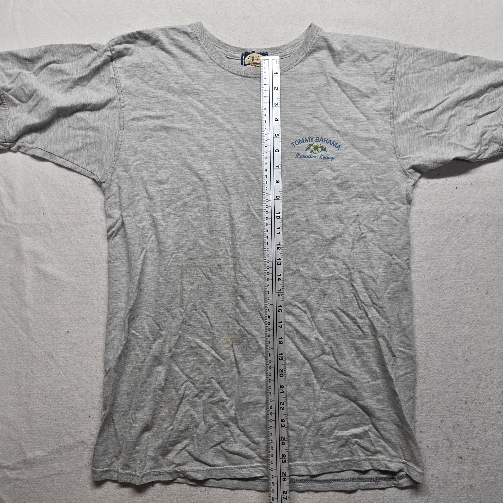 Tommy Bahama Marlin Logo Ocean Beach Outdoor Fishing Gray T-Shirt Adult Size XL gallery