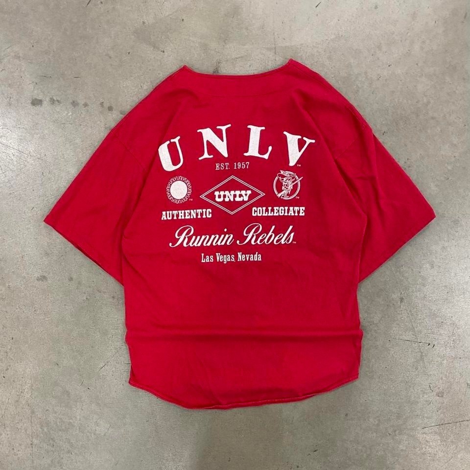 Vintage 90s UNLV Runnin Rebels Button Up Baseball Jersey Galt Sand Size XL
