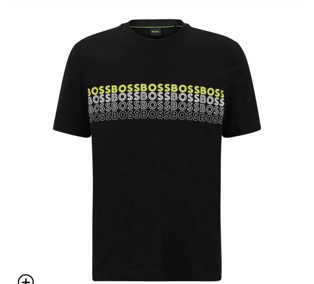 BOSS Athleisure Men’s Black Crew Neck Pullover Logo Graphic Sweatshirt XL