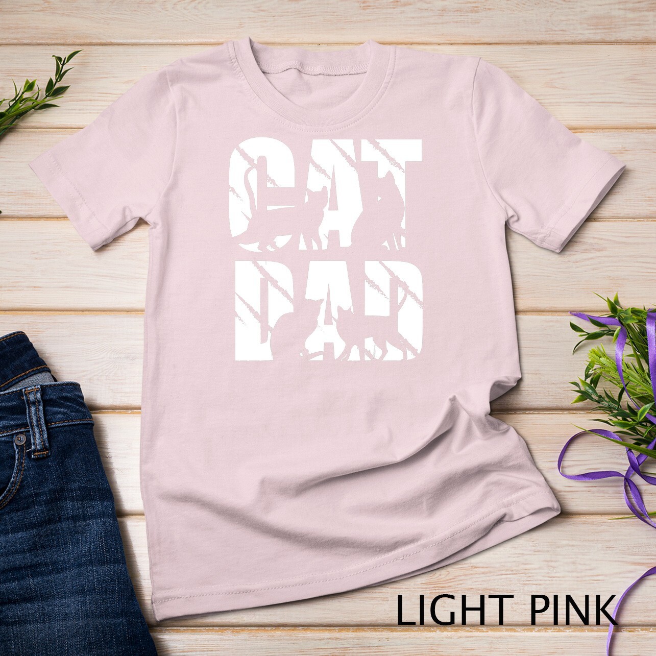 Mens Cat Dad design cat lover and cat dad T-Shirt Unisex T-shirt gallery