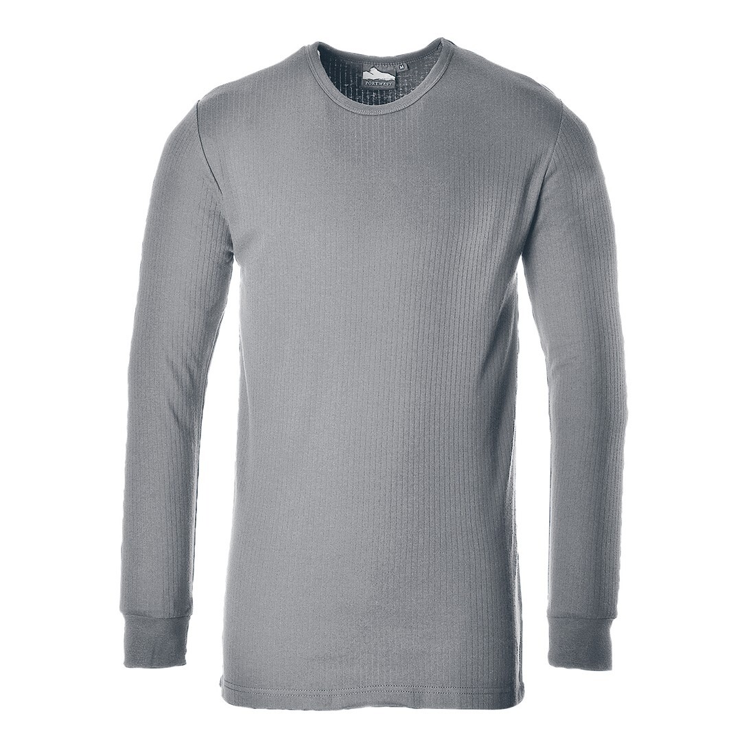 Portwest Long Sleeve Thermal T-Shirt Round Neck Breathable Comfort Shirt - B123 gallery