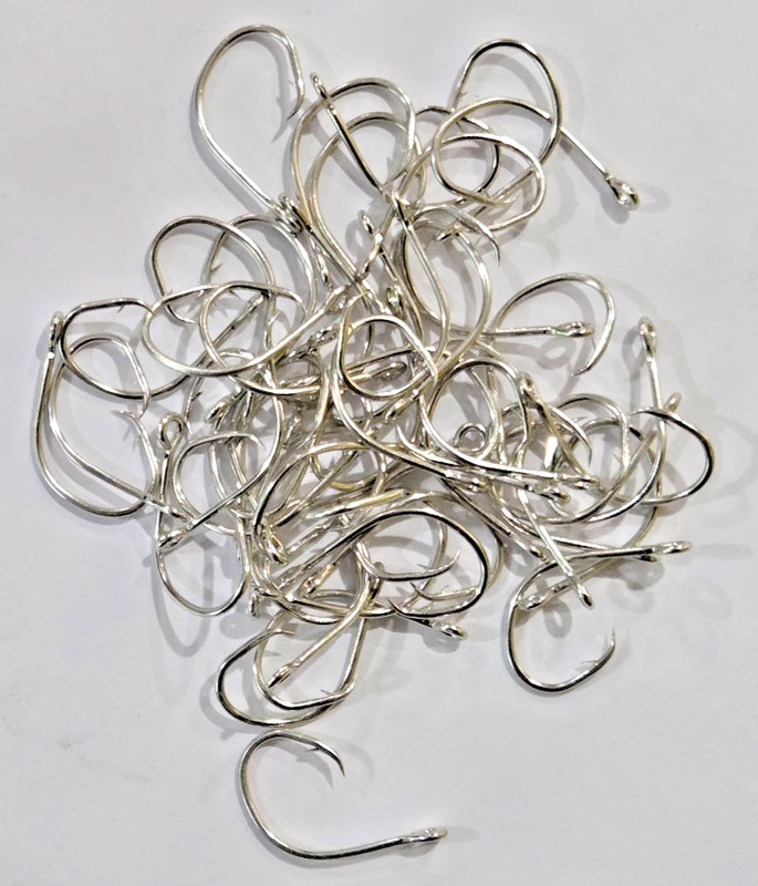 50 x  Size 2 Trot Line Hooks Eagle Claw Needle Point for Catfish L198F-2