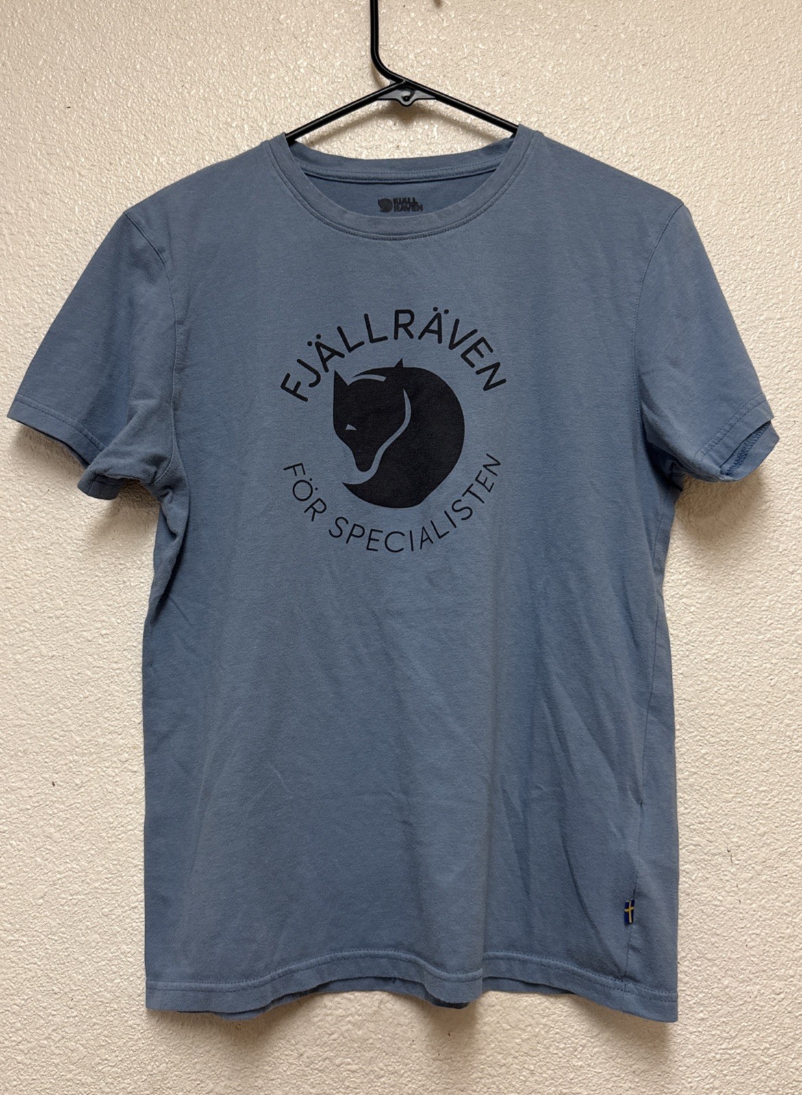 Fjallraven Men’s Blue Fox Short Sleeve Tshirt Sz S