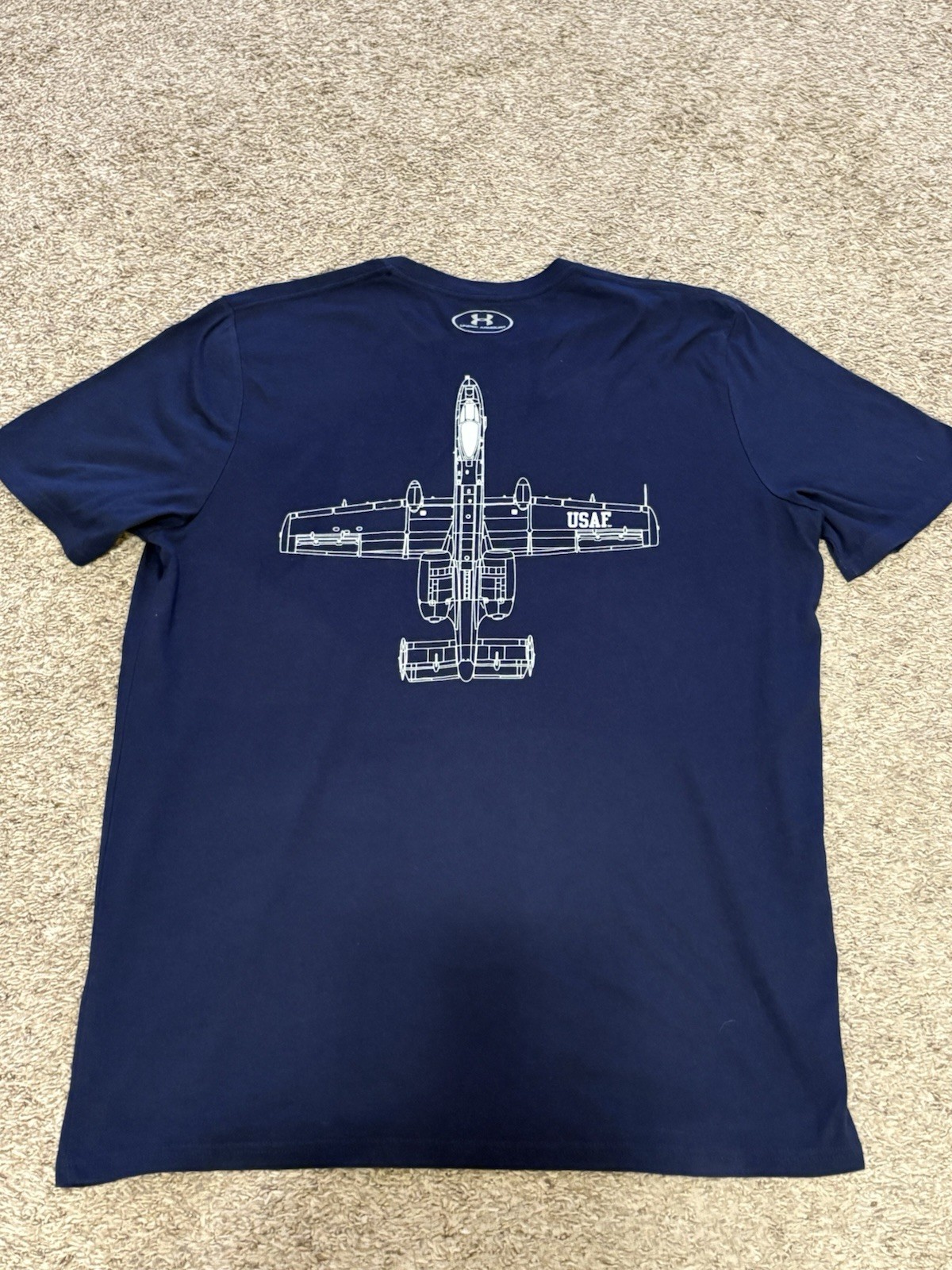 Under Armour Air Force T-Shirt A-10 Warthog USAF Blue Men’s XL gallery
