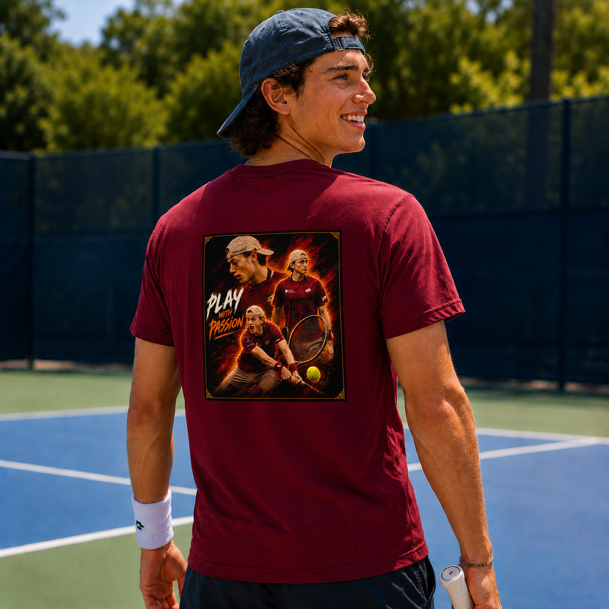 Ignacio Buse | Play With Passion Premium Tennis T-Shirt gallery