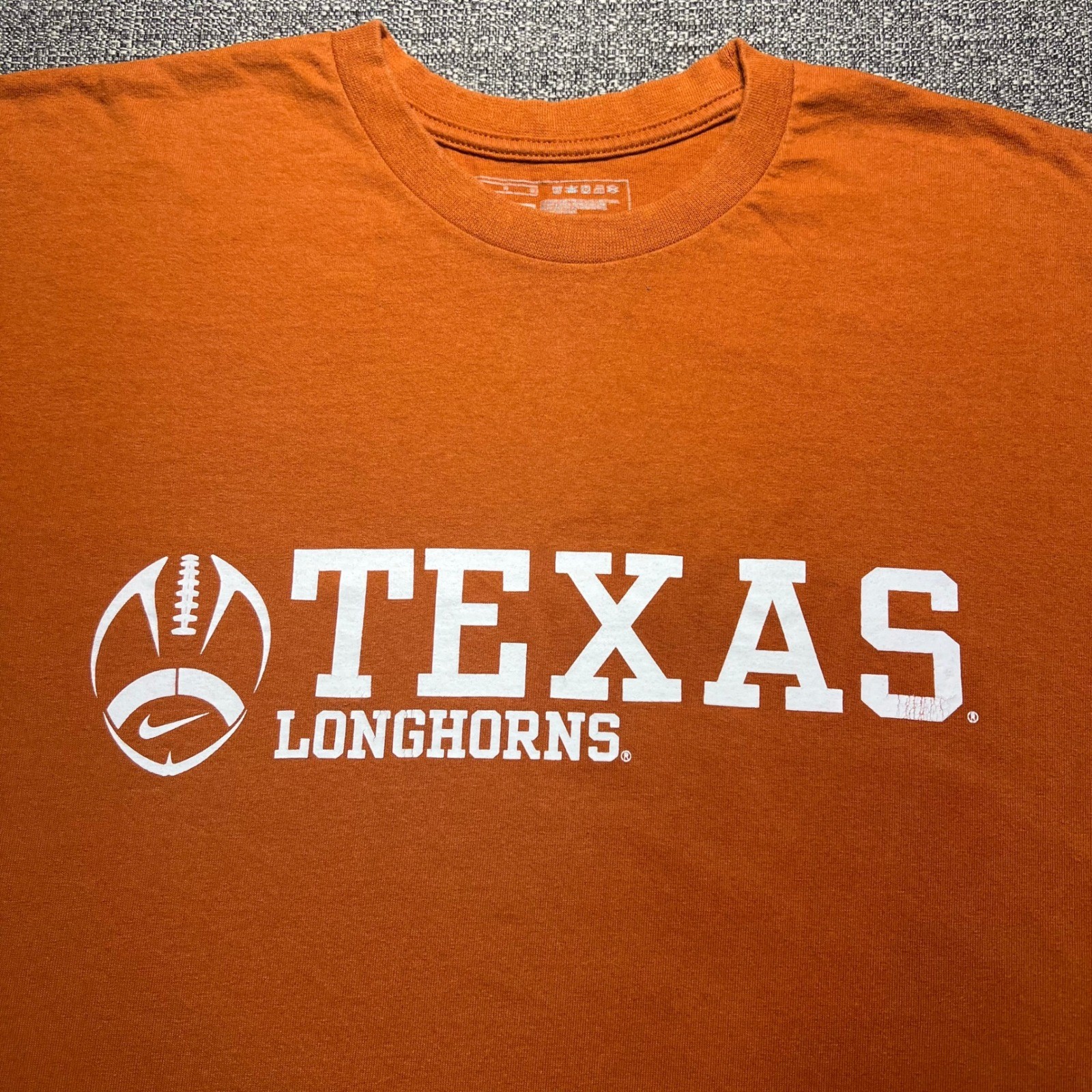Vintage Y2K Nike Team Texas Longhorns T Shirt Mens Large Burnt Orange NCAA UT gallery
