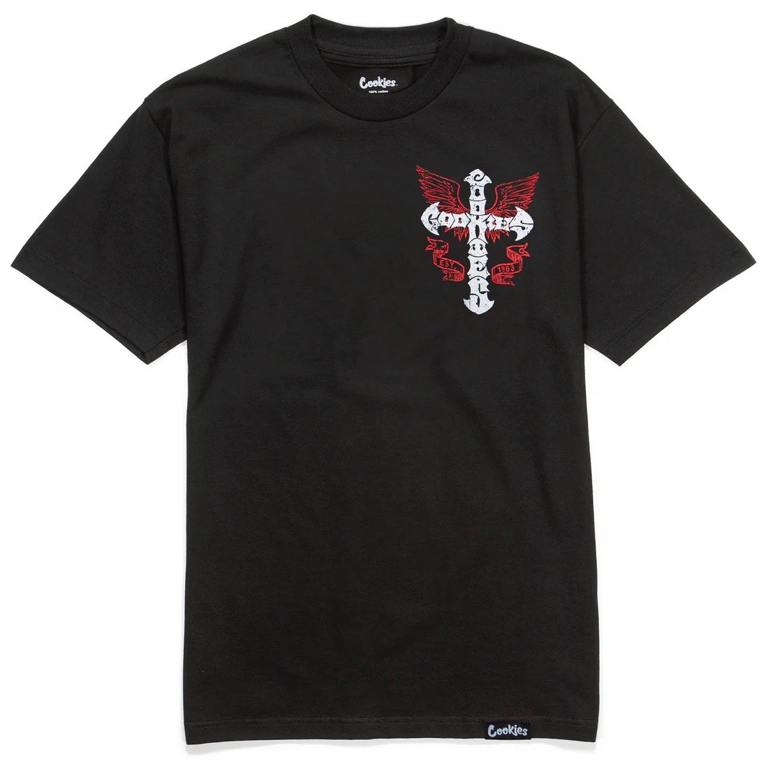 Cookies The Cross Small T Shirt Black Red Front And Back Design New In Bag gallery