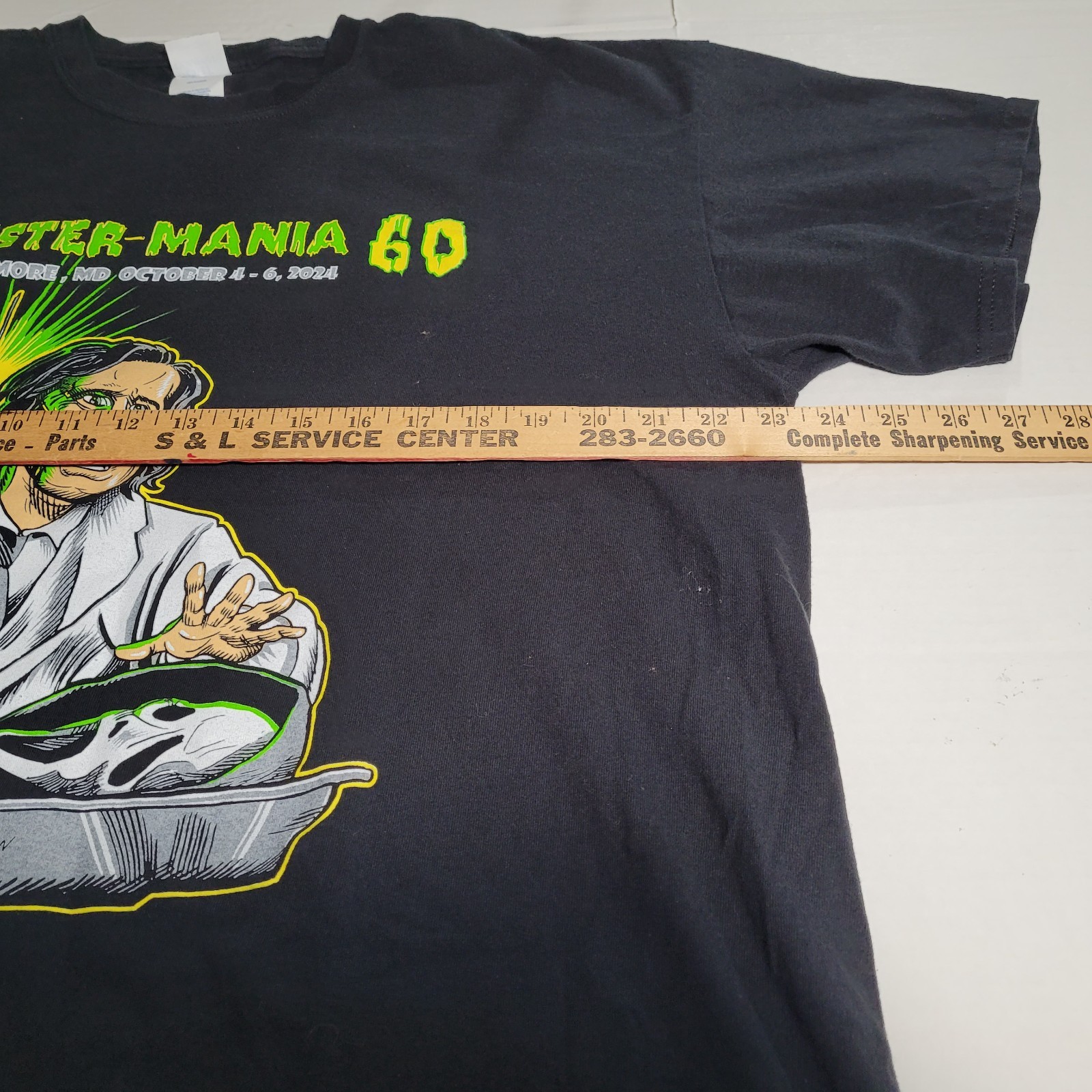 Monster Mania 60 Horror Convention T Shirt 2024 Baltimore MD Black 2XL gallery