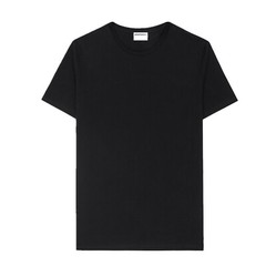 3 or 6Pcs Black Men 100% Cotton Crew-Neck V-Neck Thick T-Shirt Casual Tee S-4XL